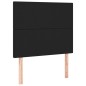 vidaXL Boxspringbett mit Matratze & LED Schwarz 90x190 cm Kunstleder vidaXL Boxspringbett mit Matratze & LED Schwarz 90x190 cm Kunstleder