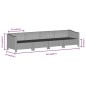 vidaXL 4-tlg. Garten-Lounge-Set mit Kissen Grau Poly Rattan vidaXL 4-tlg. Garten-Lounge-Set mit Kissen Grau Poly Rattan