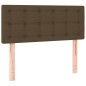 vidaXL Boxspringbett mit Matratze & LED Dunkelbraun 90x190 cm Stoff vidaXL Boxspringbett mit Matratze & LED Dunkelbraun 90x190 cm Stoff
