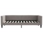 Tagesbett Taupe 90x200 cm Stoff Tagesbett Taupe 90x200 cm Stoff