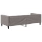 Tagesbett Taupe 90x200 cm Stoff Tagesbett Taupe 90x200 cm Stoff