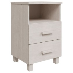 vidaXL Nachttisch HAMAR Weiß 40x35x62 cm Massivholz Kiefer