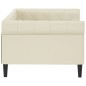 Tagesbett Creme 80x200 cm Kunstleder Tagesbett Creme 80x200 cm Kunstleder