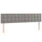 vidaXL Boxspringbett mit Matratze Hellgrau 200x200 cm Samt vidaXL Boxspringbett mit Matratze Hellgrau 200x200 cm Samt