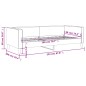 vidaXL Tagesbett Hellgrau 90x200 cm Stoff vidaXL Tagesbett Hellgrau 90x200 cm Stoff