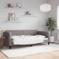 Tagesbett Taupe 100x200 cm Stoff Tagesbett Taupe 100x200 cm Stoff
