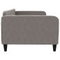 Tagesbett Taupe 100x200 cm Stoff Tagesbett Taupe 100x200 cm Stoff