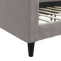 Tagesbett Taupe 100x200 cm Stoff Tagesbett Taupe 100x200 cm Stoff