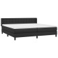 vidaXL Boxspringbett mit Matratze Schwarz 200x200 cm Kunstleder vidaXL Boxspringbett mit Matratze Schwarz 200x200 cm Kunstleder