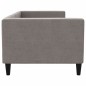 Tagesbett Taupe 80x200 cm Stoff Tagesbett Taupe 80x200 cm Stoff