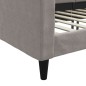 Tagesbett Taupe 80x200 cm Stoff Tagesbett Taupe 80x200 cm Stoff