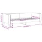 Tagesbett Taupe 80x200 cm Stoff Tagesbett Taupe 80x200 cm Stoff