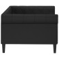 vidaXL Tagesbett Schwarz 80x200 cm Kunstleder vidaXL Tagesbett Schwarz 80x200 cm Kunstleder