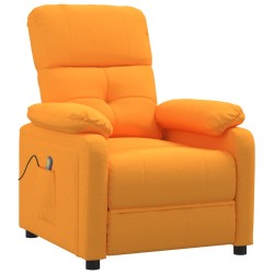 vidaXL Massagesessel Dunkelgelb Stoff