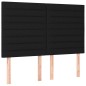 vidaXL Boxspringbett mit Matratze Schwarz 140x200 cm Stoff vidaXL Boxspringbett mit Matratze Schwarz 140x200 cm Stoff