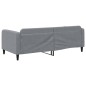 Tagesbett Hellgrau 90x200 cm Stoff Tagesbett Hellgrau 90x200 cm Stoff