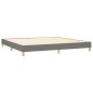 vidaXL Boxspringbett mit Matratze & LED Dunkelgrau 200x200 cm Stoff vidaXL Boxspringbett mit Matratze & LED Dunkelgrau 200x200 cm Stoff