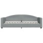 Tagesbett Hellgrau 80x200 cm Stoff Tagesbett Hellgrau 80x200 cm Stoff