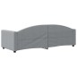 Tagesbett Hellgrau 80x200 cm Stoff Tagesbett Hellgrau 80x200 cm Stoff