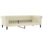 Tagesbett Creme 100x200 cm Kunstleder Tagesbett Creme 100x200 cm Kunstleder