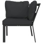 vidaXL Gartenstuhl mit Grauen Kissen 76x76x79 cm Stahl vidaXL Gartenstuhl mit Grauen Kissen 76x76x79 cm Stahl