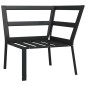 vidaXL Gartenstuhl mit Grauen Kissen 76x76x79 cm Stahl vidaXL Gartenstuhl mit Grauen Kissen 76x76x79 cm Stahl