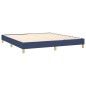 vidaXL Boxspringbett mit Matratze & LED Blau 180x200 cm Stoff vidaXL Boxspringbett mit Matratze & LED Blau 180x200 cm Stoff