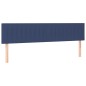 vidaXL Boxspringbett mit Matratze & LED Blau 180x200 cm Stoff vidaXL Boxspringbett mit Matratze & LED Blau 180x200 cm Stoff