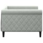 vidaXL Tagesbett Hellgrau 90x190 cm Samt vidaXL Tagesbett Hellgrau 90x190 cm Samt