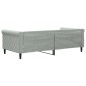vidaXL Tagesbett Hellgrau 90x190 cm Samt vidaXL Tagesbett Hellgrau 90x190 cm Samt