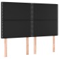 vidaXL Boxspringbett mit Matratze Schwarz 140x200 cm Kunstleder vidaXL Boxspringbett mit Matratze Schwarz 140x200 cm Kunstleder