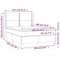 vidaXL Boxspringbett mit Matratze Schwarz 140x190 cm Kunstleder vidaXL Boxspringbett mit Matratze Schwarz 140x190 cm Kunstleder