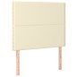 vidaXL Boxspringbett mit Matratze Creme 100x200 cm Kunstleder vidaXL Boxspringbett mit Matratze Creme 100x200 cm Kunstleder