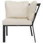 vidaXL Gartenstuhl mit Sandfarbigen Kissen 76x76x79 cm Stahl vidaXL Gartenstuhl mit Sandfarbigen Kissen 76x76x79 cm Stahl
