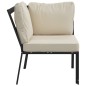 vidaXL Gartenstuhl mit Sandfarbigen Kissen 76x76x79 cm Stahl vidaXL Gartenstuhl mit Sandfarbigen Kissen 76x76x79 cm Stahl