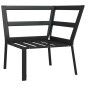 vidaXL Gartenstuhl mit Sandfarbigen Kissen 76x76x79 cm Stahl vidaXL Gartenstuhl mit Sandfarbigen Kissen 76x76x79 cm Stahl