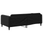 vidaXL Tagesbett Schwarz 100x200 cm Stoff vidaXL Tagesbett Schwarz 100x200 cm Stoff