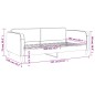 vidaXL Tagesbett Schwarz 100x200 cm Stoff vidaXL Tagesbett Schwarz 100x200 cm Stoff