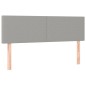vidaXL Boxspringbett mit Matratze & LED Hellgrau 140x200 cm Stoff vidaXL Boxspringbett mit Matratze & LED Hellgrau 140x200 cm Stoff