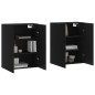 Wandschränke 2 Stk. Schwarz 69,5x34x90 cm Wandschränke 2 Stk. Schwarz 69,5x34x90 cm