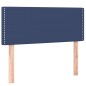 vidaXL Boxspringbett mit Matratze & LED Blau 90x200 cm Stoff vidaXL Boxspringbett mit Matratze & LED Blau 90x200 cm Stoff