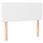 vidaXL Boxspringbett mit Matratze & LED Weiß 90x190 cm Kunstleder vidaXL Boxspringbett mit Matratze & LED Weiß 90x190 cm Kunstleder