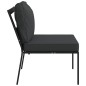 vidaXL Gartenstühle mit Grauen Kissen 2 Stk. 60x74x79 cm Stahl vidaXL Gartenstühle mit Grauen Kissen 2 Stk. 60x74x79 cm Stahl