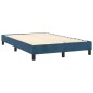 vidaXL Boxspringbett mit Matratze & LED Dunkelblau 120x200 cm Samt vidaXL Boxspringbett mit Matratze & LED Dunkelblau 120x200 cm Samt