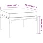 Gartenhocker mit Grauen Kissen 2 Stk. 60x60x35 cm Stahl Gartenhocker mit Grauen Kissen 2 Stk. 60x60x35 cm Stahl