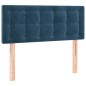 vidaXL Boxspringbett mit Matratze & LED Dunkelblau 100x200 cm Samt vidaXL Boxspringbett mit Matratze & LED Dunkelblau 100x200 cm Samt