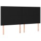 vidaXL Boxspringbett mit Matratze & LED Schwarz 160x200 cm Stoff vidaXL Boxspringbett mit Matratze & LED Schwarz 160x200 cm Stoff
