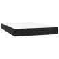 vidaXL Boxspringbett mit Matratze & LED Schwarz 120x200 cm Samt vidaXL Boxspringbett mit Matratze & LED Schwarz 120x200 cm Samt
