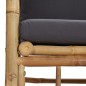 vidaXL Gartensessel mit Dunkelgrauen Kissen Bambus vidaXL Gartensessel mit Dunkelgrauen Kissen Bambus