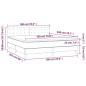 vidaXL Boxspringbett mit Matratze & LED Dunkelgrau 180x200 cm Samt vidaXL Boxspringbett mit Matratze & LED Dunkelgrau 180x200 cm Samt